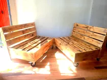 Sillónes De Madera Nueva Y Palet Para Interior Y Terraza.