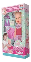 Boneca Analu Sopinha Faz Coco Bebe Baby 38 Cm Sid-ny