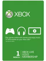 Xbox Live 1 Mes Suscripción Gold - Globalpingames