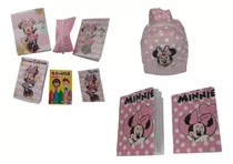 Mochila+kit Acessórios Minnie Rosa Para Boneca Baby Alive 