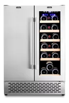 Nevera Colzer 24  Puerta Acero Y Cristal Refrigerador Bagc