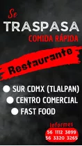 Se Traspasa Restaurante En Plaza Comercial Al Sur Cdmx