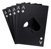 Souvenir Carta Poker Destapador X 30 Negra