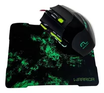 Combo Gamer Green Mouse Com Led E Mouse Pad