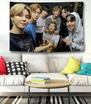 Tela Decorativa Bts Póster Tapiz Decorativo Kpop Bts