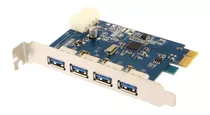 Tarjeta Pci-e Express Usb 3.0 4 Puertos Motherboard Interna