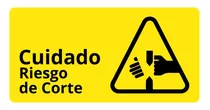 Señaléticas De Advertencia - Cuidado, Riesgo De Corte