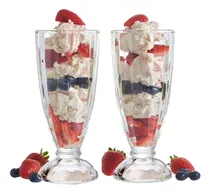 Jogo 6 Taças Milk Shake 330 Ml Sobremesa Açai Drinks Sorvete