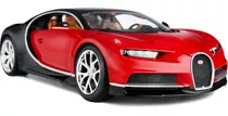 Bugatti Chiron - Rojo & Negro Maisto 1:18 Special Edition