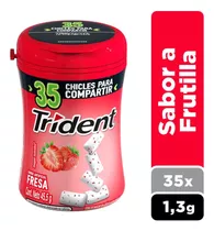 Chicle Trident® Sabor Frutilla Sin Azúcar 35 Un