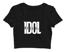 Cropped Billy Idol Cantor De Rock Musica Blusinha T-shirt 