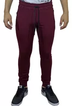 Jogger Algodón Para Hombre - Guinda