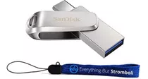  Unidade Flash Sandisk Ultra Dual Drive Luxe Usb Type-c De 3