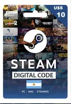 Saldo Steam - 10 Dólares - Cartera Steam Wallet Argentina