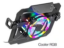 Bandeja Apoio Notebook Cooler 12- 17 Suporte Pistão Nbh-8rgb Cor Preto