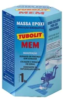 Massa Epóxi Tubolit Mem Piscina Azul 1kg Tubolit