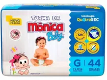 Fralda Turma Da Mônica Mega G 44un Gênero Sem Gênero Tamanho Grande (g)