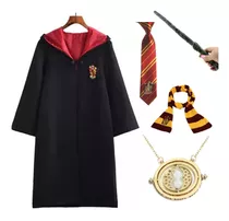 Capa Harry Potter Griffindor+varinha, Gravata+colar, 5 Peças