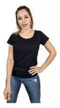 Remera Lisa Algodón Peinado Premium Jersey 24/1 Mujer