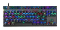 Teclado Gamer Motospeed Ck82 Qwerty Outemu Red Inglês Us Cor Preto Com Luz Rgb