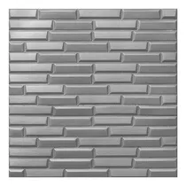 Pared Revestimiento Listones Autoadhesiva 3d Pack 10u Gris