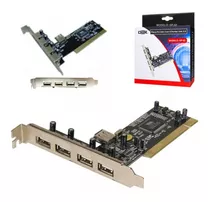 Placa 5 Portas Usb Extensão Pci Express Pc Computador