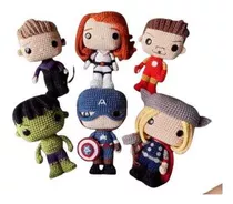 Patrones Superhéroes Avengers Pop Crochet Amigurumi (port)