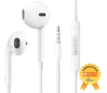 Fone De Ouvido Stereo Hrebos Sport Com Mic. P3 Cor Branco