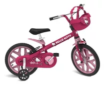 Bicicleta Hello Kitty Aro 16 Kids Rosa Infantil Bandeirante