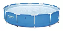 Pileta Estructural Redondo Bestway 66669 Con Capacidad De 6473 Litros De 366cm De Largo X 366cm De Ancho De 3.66m De Diámetro  Azul