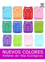 Pack 10 Pañales Ecológicos Colores Lisos