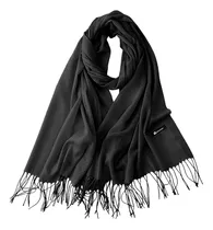 Bufanda Cuellera Pashmina Palestina De Invierno Para Mujer Color Negro