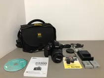 Nikon D3300 Kit 18-55mm Seminova Kit Completo - 500 Cliques