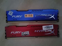 Memória Ddr3 Hyperx Fury 2 Pentes 4gb 2x4=8gb 1866mhz 