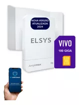 Amplimax Fit Elsys 4g Dados Internet Rural + Chip Vivo 100gb