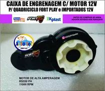 Caixa De Engrenagem Com Motor 12v Para Quadriciclo Fort Play