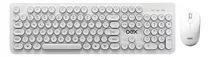 Kit De Teclado E Mouse Sem Fio Oex Tm410 Português Brasil De Cor Branco