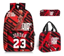 Nueva Mochila Escolar De Baloncesto Conmemorativa Con Tres J