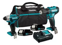 Kit Makita Clx228 Taladro Percutor Hp333d + Atornillador De