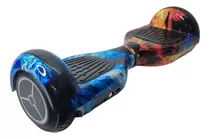 Hoverboard Skate Elétrico Smart Balance Led Scooter Cores Cor Gelo E Fogo