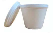 50 Unid Pote Delivery Isopor 480ml C/ Tampa Sopa Sorvete 