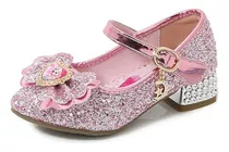 D Zapatos De Princesa Frozen Con Lentejuelas For Niños