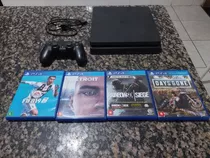 Playtation 4 (ps4) 1tb Slim Contendo 4 Jogos Originais