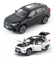 Toyota Rav4 Miniatura Metal Coche Con Luces Y Sonido 1/32