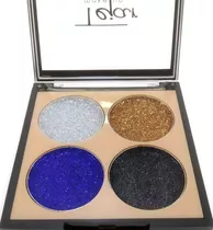 Paleta Sombras Ojos Rostro Glitter Gel Purpurina 4 Colores 