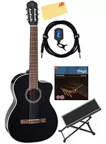 Guitarra Takamine Gc2ce Clásica Electroacústica - Negro Con