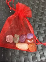 7 Piedras De Chakras Con Bolsita Personalizada