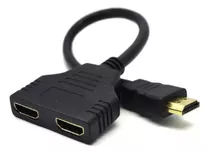 Cable Hdmi Splitter Pasivo 1 Entrada Macho 2 Salidas Hembra.