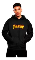 Buzo Capucha Canguro Unisex Thrasher Youtuber Moda Campera 