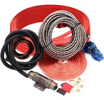 Kit Cables Amplificador Set Calibre 8 Subwoofer Auto Premium